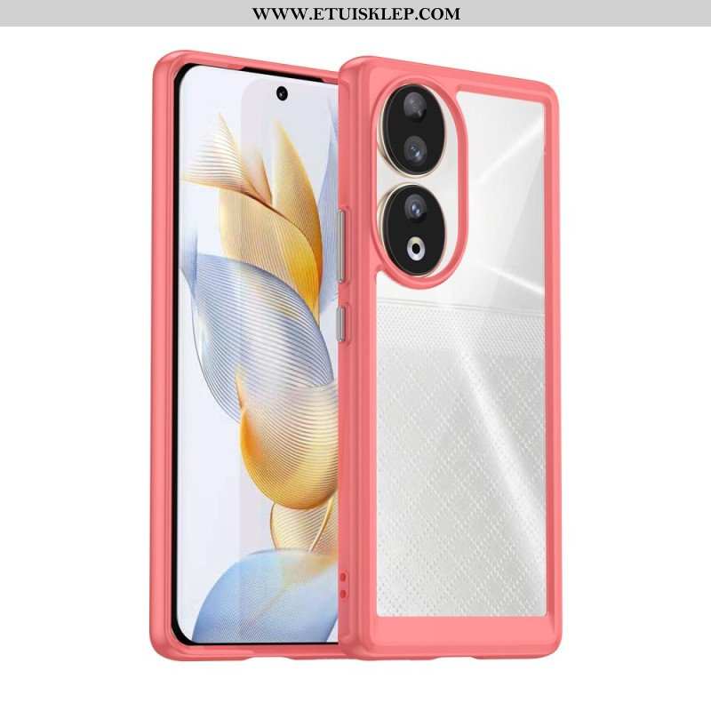 Etui do Honor 90 Akrylowe Krawędzie Silikonowe